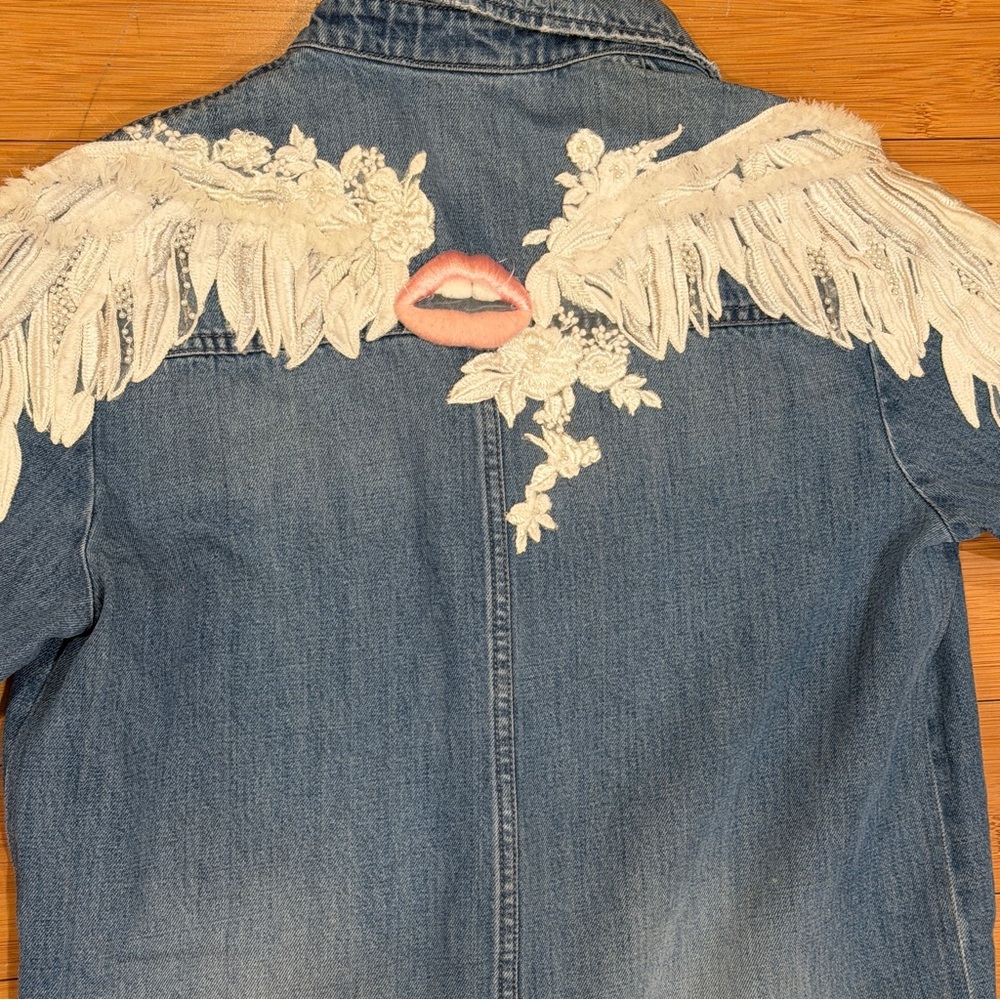 Miss Sixty Angel Collection Playsuit rare Y2K vintage romper embellished Small - Picture 6 of 12